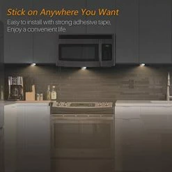 Flash Sale 👏 Ap Light Push Lights STAR-SPANGLED Mini Night Touch Light LED Puck Lights Portable Under Cabinet Lighting Battery Operated Powered DIY Stick On Lights Wireless Closet Counter Kitchen Warm White 5Pack 🥰 -Lighting & Ceiling Fans Shop 41kFqmE3RCL