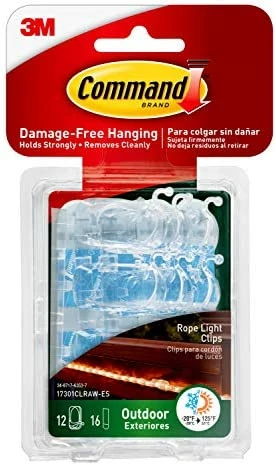 Best Pirce π₯ Outdoor Light Clips, Damage Free Hanging Light Clips With Adhesive Strips, Wall Clips For Hanging Outdoor π Christmas Decorations, Lights And Cables, 20 Clear Clips And 24 Command Strips π 8 Best Pirce π₯ Outdoor Light Clips, Damage Free Hanging Light Clips With Adhesive Strips, Wall Clips For Hanging Outdoor π Christmas Decorations, Lights And Cables, 20 Clear Clips And 24 Command Strips π - Image 6
