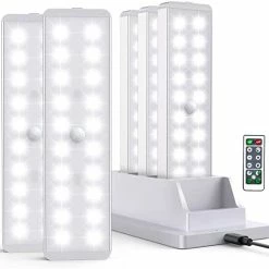 Promo π LED Closet Light, Newest 20LEDs Dimmer USB Rechargeable Motion Sensor Light Under Cabinet Lighting With Remote Control, Wireless Stick-Anywhere Night Safe Light Bar For Wardrobe,Kitchen-5 Pcs Silver π₯ 13 Promo π LED Closet Light, Newest 20LEDs Dimmer USB Rechargeable Motion Sensor Light Under Cabinet Lighting With Remote Control, Wireless Stick-Anywhere Night Safe Light Bar For Wardrobe,Kitchen-5 Pcs Silver π₯ -Lighting & Ceiling Fans Shop 41lkrxNbS8L. AC