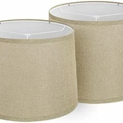 Cheap ๐ Lampshades Set Of 2, Drum Lampshades 11.6" Top X 12.6" Bottom X 9.8" High, Seaside Village Medium Lampshades (Spider Fitter), Beige Lampshades Natural Linen Hand Craft โ๏ธ 19 Cheap ๐ Lampshades Set Of 2, Drum Lampshades 11.6" Top X 12.6" Bottom X 9.8" High, Seaside Village Medium Lampshades (Spider Fitter), Beige Lampshades Natural Linen Hand Craft โ๏ธ -Lighting & Ceiling Fans Shop 41mNDFquTSL. AC