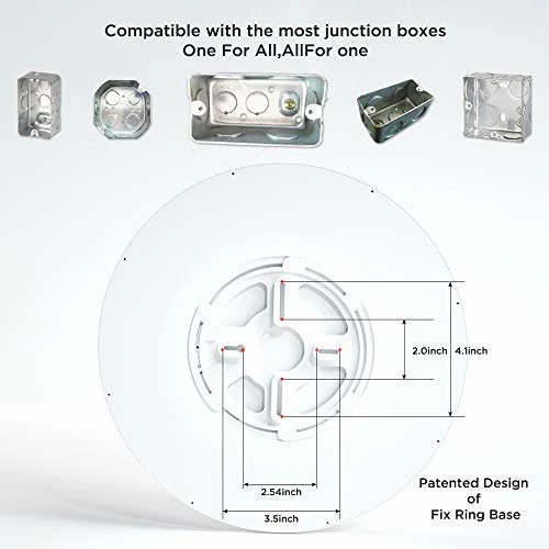 Brand new 🥰 Flush Mount 12 Inch Ceiling Light (Milk White Shell), 20W Surface Mount LED Light Fixture For Bedroom Kitchen,3 Color Temperatures In One(3000k/4000k/6500k),0.94 Inch Thickness Round 🔔 7 Brand new 🥰 Flush Mount 12 Inch Ceiling Light (Milk White Shell), 20W Surface Mount LED Light Fixture For Bedroom Kitchen,3 Color Temperatures In One(3000k/4000k/6500k),0.94 Inch Thickness Round 🔔 - Image 5