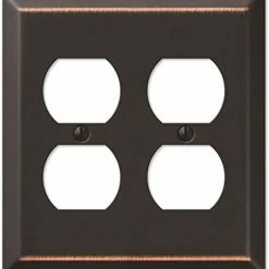 Flash Sale 🥰 Amerelle 163DDB Century Wallplate, 1 Duplex, Steel, Aged Bronze, 1-Pack 😉 -Lighting & Ceiling Fans Shop 41n38FMTkDL. AC