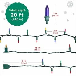 Best Pirce 🥰 Prextex ❄ Christmas Lights (20 Feet, 100 Lights) – Multi Color ❄ Christmas Tree Lights With Green Wire - Indoor/Outdoor Waterproof String Lights - Warm Multi Color Twinkle Lights 🔥 15 Best Pirce 🥰 Prextex ❄ Christmas Lights (20 Feet, 100 Lights) – Multi Color ❄ Christmas Tree Lights With Green Wire - Indoor/Outdoor Waterproof String Lights - Warm Multi Color Twinkle Lights 🔥 -Lighting & Ceiling Fans Shop 41nFy83wTtL