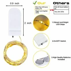 Wholesale ⌛ 12 Pack Fairy Lights Battery Operated, 6.6ft 20 LED Mini Waterproof Copper String Lights, Flexible Firefly Starry Moon Lights For Chrismas, Wedding Marson Jar, Warm White,Battery Included 😍 -Lighting & Ceiling Fans Shop 41nV6zWLUFS