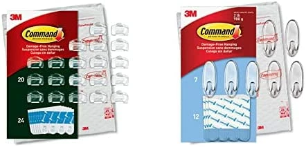 Best Pirce π₯ Outdoor Light Clips, Damage Free Hanging Light Clips With Adhesive Strips, Wall Clips For Hanging Outdoor π Christmas Decorations, Lights And Cables, 20 Clear Clips And 24 Command Strips π 7 Best Pirce π₯ Outdoor Light Clips, Damage Free Hanging Light Clips With Adhesive Strips, Wall Clips For Hanging Outdoor π Christmas Decorations, Lights And Cables, 20 Clear Clips And 24 Command Strips π - Image 5