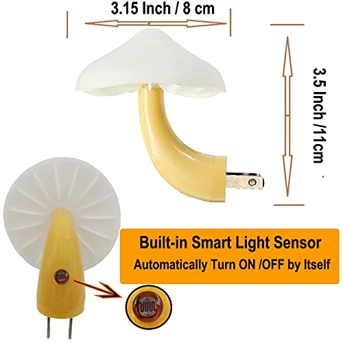 Cheap π Sensor LED Night Light Plug In Lamp Mushroom Night Light 7-Color Changing Magic Mini Pretty Mushroom-Shaped Night Lights For Adults Kids NightLight β 4 Cheap π Sensor LED Night Light Plug In Lamp Mushroom Night Light 7-Color Changing Magic Mini Pretty Mushroom-Shaped Night Lights For Adults Kids NightLight β - Image 2