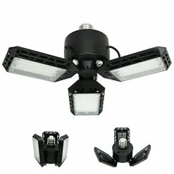 Discount 🌟 Garage Light LED Garage Light 80W Led Garage Ceiling Lights With 3 Adjustable Panels Garage Lights Ceiling Led, E26/E27 LED Shop Lights For Garage, Workshop, Basement, Barn, Attic 👏