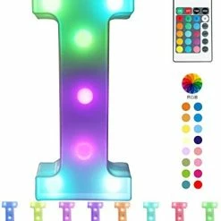 Hot Sale ✨ Colorful LED Marquee Letter Lights With Remote – Light Up Marquee Signs – Party Bar Letters With Lights Decorations For The Home - Multicolor A 🧨 -Lighting & Ceiling Fans Shop 41pqZY6e7xL. AC