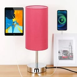Best Sale π Bedside Lamp With USB Port - Touch Control Table Lamp For Bedroom Wood 3 Way Dimmable Nightstand Lamp With Round Flaxen Fabric Shade For Living Room, Dorm, Home Office (LED Bulb Included) Teal π 29 Best Sale π Bedside Lamp With USB Port - Touch Control Table Lamp For Bedroom Wood 3 Way Dimmable Nightstand Lamp With Round Flaxen Fabric Shade For Living Room, Dorm, Home Office (LED Bulb Included) Teal π -Lighting & Ceiling Fans Shop 41psOiQ0DL. AC