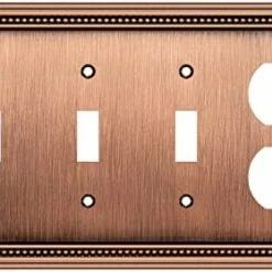 Budget 🔥 Sunken Pearls Decorative Wall Plate Switch Plate Outlet Cover (Single Duplex, 2PK, Antique Brass) 👍 -Lighting & Ceiling Fans Shop 41pvLDzTblL. AC