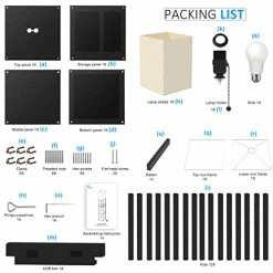 Hot Sale 😉 Floor Lamp With Shelves, Shelf Floor Lamps By Real Solid Wood With 2 Charging Ports And 1 Power Outlet, Floor Lamps For Bedrooms, Lamps For Living Room, Matt Black ⭐ -Lighting & Ceiling Fans Shop 41q9FC4zWbL