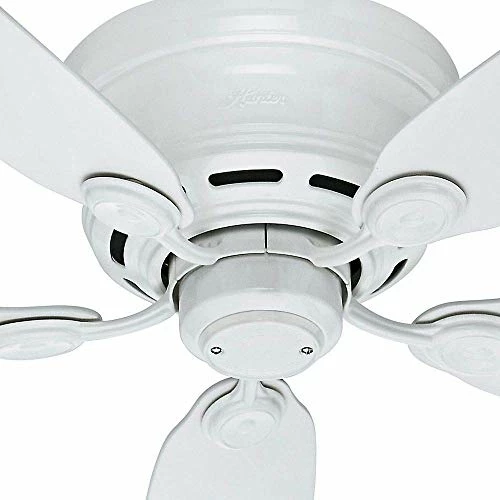 Hot Sale ❤️ 51059 Hunter Indoor Low Profile IV Ceiling Fan With Pull Chain Control, 42", White Finish ✔️ 6 Hot Sale ❤️ 51059 Hunter Indoor Low Profile IV Ceiling Fan With Pull Chain Control, 42", White Finish ✔️ - Image 4