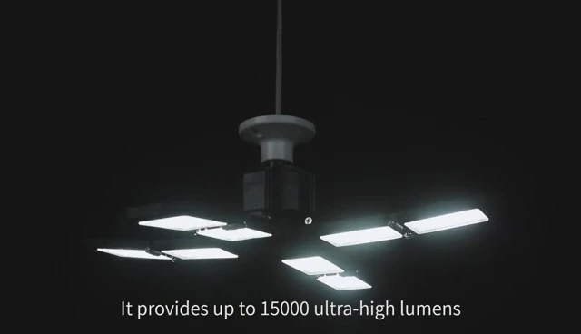 Cheapest 👍 2 Pack LED Garage Light,Super Bright Screw In E26/E27 Ceiling Shop Work Lamp, 150W 15000 Lumen Deformable Basement Bulb Fixture With 8 Adjustable Panels, Commercial Bay Lighting For Workshop, Attic ✨ 8 Cheapest 👍 2 Pack LED Garage Light,Super Bright Screw In E26/E27 Ceiling Shop Work Lamp, 150W 15000 Lumen Deformable Basement Bulb Fixture With 8 Adjustable Panels, Commercial Bay Lighting For Workshop, Attic ✨ - Image 6