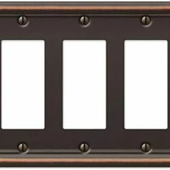 Coupon 🎉 Merelle 149DDB Chelsea Wallplate, 1 Duplex, Aged Bronze ❤️ -Lighting & Ceiling Fans Shop 41qgraryeOL. AC
