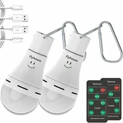 Deals ✔️ USB Rechargeable LED Light Bulbs With Remote, 4 Light Modes & Clip Hook, Portable LED Camping Lights Hanging Tent Light Bulbs For Camping, Hiking, Indoor, Emergency 180lm Daylight 🥰 -Lighting & Ceiling Fans Shop 41r BDZtAzL. AC