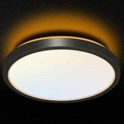 Brand new 🔔 13 Inch LED Flush Mount Ceiling Light With Night Light, 24W, 2400lm, 3000K/4000K/5000K Selectable, Round Flat Panel Light, Dimmable Ceiling Light Fixture For Dining Room, Bedroom, Kitchen - Blac 😉 -Lighting & Ceiling Fans Shop 41rC11USWJL. AC