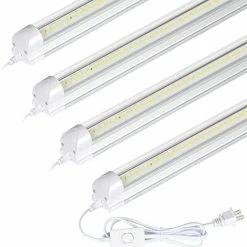 Wholesale π 4FT LED Shop Light, V Shape Integrated T8 LED Tube Light, 5200LM, 40W, 6500K Super Bright White,high Output Linkable Shop Lights W/ Built-in ON/Off Switch For Warehouse, ETL, 10 Pac π 22 Wholesale π 4FT LED Shop Light, V Shape Integrated T8 LED Tube Light, 5200LM, 40W, 6500K Super Bright White,high Output Linkable Shop Lights W/ Built-in ON/Off Switch For Warehouse, ETL, 10 Pac π -Lighting & Ceiling Fans Shop 41rH1nekZxL. AC 2