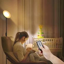 Cheapest 🤩 Floor Lamp,30W/2400LM Sky LED Modern Torchiere 3 Color Temperatures Super Bright Floor Lamps-Tall Standing Pole Light With Remote & Touch Control For Living Room,Bed Room,Office (Black) 🌟 -Lighting & Ceiling Fans Shop 41rJTMJQMVL