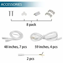 Best deal โ (Pack Of 8) Barrina LED T5 Integrated Single Fixture, 4FT, 2200lm, 6500K (Super Bright White), 20W, Utility Shop Light, Ceiling And Under Cabinet Light, ETL Listed, Corded Electric With ON/Off Switchs ๐งจ 14 Best deal โ (Pack Of 8) Barrina LED T5 Integrated Single Fixture, 4FT, 2200lm, 6500K (Super Bright White), 20W, Utility Shop Light, Ceiling And Under Cabinet Light, ETL Listed, Corded Electric With ON/Off Switchs ๐งจ -Lighting & Ceiling Fans Shop 41rYw4W38gL