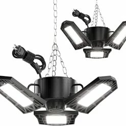 Best reviews of 😍 LED Garage Light - 6000 Lumen 6500K Daylight 60W, Three Leaf Led Garage Ceiling Lights ⭐ -Lighting & Ceiling Fans Shop 41sI5yVNcL. AC