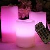 Brand new 👍 Multi Colored Flameless Candles Battery Operated, 3 Round Ivory Wax With Multi-Function Timer Remote Control, Flickering Flame Candle Set For Room Decor For Teen Girl 🥰