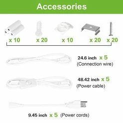 Wholesale π 4FT LED Shop Light, V Shape Integrated T8 LED Tube Light, 5200LM, 40W, 6500K Super Bright White,high Output Linkable Shop Lights W/ Built-in ON/Off Switch For Warehouse, ETL, 10 Pac π 17 Wholesale π 4FT LED Shop Light, V Shape Integrated T8 LED Tube Light, 5200LM, 40W, 6500K Super Bright White,high Output Linkable Shop Lights W/ Built-in ON/Off Switch For Warehouse, ETL, 10 Pac π -Lighting & Ceiling Fans Shop 41sRCmvpmyL