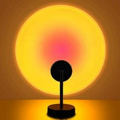 Buy 🥰 Sunset Lamp, Projector Sunset Light 10W LED Projection Night Light 180 Degree Rotation Romantic Rainbow Light USB Charging For Photography Party Home Living Room Bedroom Decor, Sunset Red… 🥰 -Lighting & Ceiling Fans Shop 41ssqFP6G2L. AC