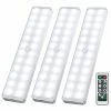 Best reviews of 👏 LED Closet Light, 24-LED Dimmer Rechargeable Motion Sensor Under Cabinet Lighting Wireless Stick-Anywhere Night Light With Remote For Wardrobe,Kitchen (3 Pcs) Silver 🌟