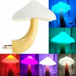 Cheap 😉 Sensor LED Night Light Plug In Lamp Mushroom Night Light 7-Color Changing Magic Mini Pretty Mushroom-Shaped Night Lights For Adults Kids NightLight ⭐