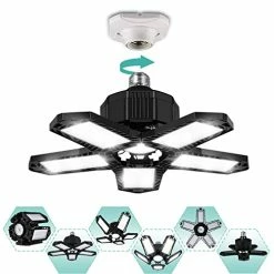 Brand new 🧨 Deformable LED Garage Lights Garage Light Bulbs 100W 10000LM Garage Lighting Super Bright Work Lights With E26 Base, Screw In Shop Light For Garage Storage Cabinet Basement Workbench ✨