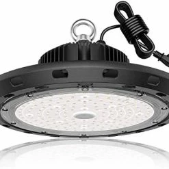 Promo 🛒 UFO LED High Bay Light 150W 21,000lm 5000K Daylight 600W HID/HPS Equivalent With US Plug 5’ Cable LED Warehouse Lights Commercial Shop Workshop Garage Factory Lowbay Area Lighting Fixture 👍 -Lighting & Ceiling Fans Shop 41uTFrWyesL. AC 1