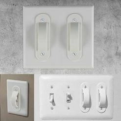 Promo 😀 's Mind Wall Switch Guards Plate Covers Child Safety Security Home Decor (2 Pack), White - Keeps Light ON Or Off Protects Your Lights Or Circuits From Accidentally Being Turned On Or Off ✨ -Lighting & Ceiling Fans Shop 41uYTJBsvpL