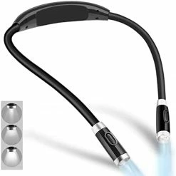 Best Sale 🎁 Rechargeable LED Neck Reading Light, Book Lights For Reading In Bed, 3 Brightness Levels, Flexible Soft Silicone Arms Comfortable Wear, Long Lasting. Perfect For Readers, Craft & Knitting Blu 🥰 -Lighting & Ceiling Fans Shop 41vcqmBCbRL. AC