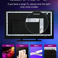 Top 10 🎁 LED Lights For TV, 9.8FT Led Backlight TV Lights ICRGB Led TV Lights For 32-60inch TV, USB Led Strip Lights For TV Led Lights Sync With Music Bluetooth APP Control Led Strip Lights For Bedroom Solid Colours 💯 -Lighting & Ceiling Fans Shop 41vrGIkLVUL