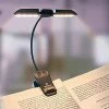 Brand new ⭐ 14 LED Rechargeable Book-Light For Reading At Night In Bed, Warm/White Reading Light With Clamp, 180° Adjustable Mini Clip On Light, Lightweight Eye Care Book Light Perfect For Readers & Kids With Adapter&case-blac 🧨