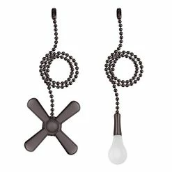 Best deal 🔔 Ceiling Fan Pull Chain, 2 Pieces 3mm Diameter Beaded Ball Fan Pull Chain, 12 Inches Fan Pulls Set With Connector (ORB) 🌟