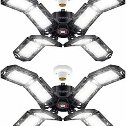 Cheapest 👍 2 Pack LED Garage Light,Super Bright Screw In E26/E27 Ceiling Shop Work Lamp, 150W 15000 Lumen Deformable Basement Bulb Fixture With 8 Adjustable Panels, Commercial Bay Lighting For Workshop, Attic ✨ 21 Cheapest 👍 2 Pack LED Garage Light,Super Bright Screw In E26/E27 Ceiling Shop Work Lamp, 150W 15000 Lumen Deformable Basement Bulb Fixture With 8 Adjustable Panels, Commercial Bay Lighting For Workshop, Attic ✨ -Lighting & Ceiling Fans Shop 41xPdqKrknL. AC