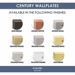 Flash Sale 🥰 Amerelle 163DDB Century Wallplate, 1 Duplex, Steel, Aged Bronze, 1-Pack 😉 -Lighting & Ceiling Fans Shop 41xPoSphhKL