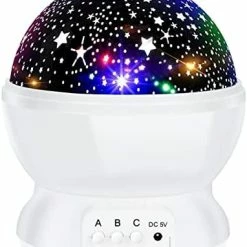 Wholesale 🤩 Night Light For Kids, Kids Night Light, Star Night Light, Moon And Star Projector 360 Degree Rotation - 4 LED Bulbs 9 Light Color Changing With USB Cable, Unique Gift For Men 👩 Women Children Purple ⭐ -Lighting & Ceiling Fans Shop 41xeh4d4XL. AC