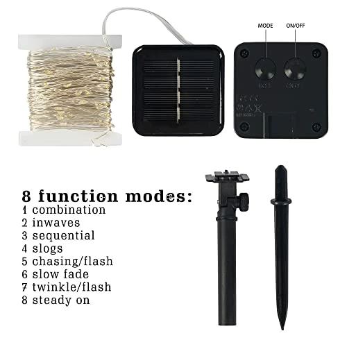 Promo 𧨠2 Pack Solar String Lights Outdoor, 39.4 FT 120 LED Solar Powered Waterproof Fairy Lights 8 Modes, Copper Wire Lights For π
Christmas Patio Party Tree Yard Decoration (Warm White) π€© 5 Promo 𧨠2 Pack Solar String Lights Outdoor, 39.4 FT 120 LED Solar Powered Waterproof Fairy Lights 8 Modes, Copper Wire Lights For π
Christmas Patio Party Tree Yard Decoration (Warm White) π€© - Image 3