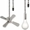 Hot Sale π Ceiling Fan Pull Chain Ornaments Extension Chains With Decorative Light Bulb And Fan Cord 13.6 Inches Fan Pull Chain Set For Ceiling Light Lamp Fan Chain (Nickel) Pull Chain(nickel) π 2 Hot Sale π Ceiling Fan Pull Chain Ornaments Extension Chains With Decorative Light Bulb And Fan Cord 13.6 Inches Fan Pull Chain Set For Ceiling Light Lamp Fan Chain (Nickel) Pull Chain(nickel) π -Lighting & Ceiling Fans Shop 41xrkHNPKwS