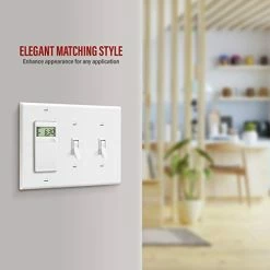 Deals ✔️ Combination Double Toggle/Single Decorator Rocker Outlet Wall Plate, Standard Size 3-Gang Light Switch Cover(4.5" X 6.38"), Polycarbonate Thermoplastic, UL Listed,881231-W, White, Two One ⭐ 14 Deals ✔️ Combination Double Toggle/Single Decorator Rocker Outlet Wall Plate, Standard Size 3-Gang Light Switch Cover(4.5" X 6.38"), Polycarbonate Thermoplastic, UL Listed,881231-W, White, Two One ⭐ -Lighting & Ceiling Fans Shop 41yBS8TjoqL