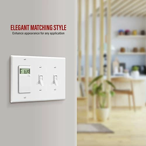 Deals ✔️ Combination Double Toggle/Single Decorator Rocker Outlet Wall Plate, Standard Size 3-Gang Light Switch Cover(4.5" X 6.38"), Polycarbonate Thermoplastic, UL Listed,881231-W, White, Two One ⭐ 6 Deals ✔️ Combination Double Toggle/Single Decorator Rocker Outlet Wall Plate, Standard Size 3-Gang Light Switch Cover(4.5" X 6.38"), Polycarbonate Thermoplastic, UL Listed,881231-W, White, Two One ⭐ - Image 4