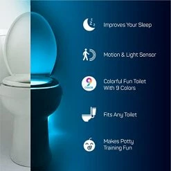 Top 10 🔥 The Original Toilet Night Light Tech Gadget. Fun Bathroom Motion Sensor LED Lighting. Weird Novelty Funny 🎂 Birthday Gag Stocking Stuffer Gifts Ideas For Him Her Guy Men Boy Toddler Mom Papa Brother 🛒 -Lighting & Ceiling Fans Shop 41yNRLOw7PL