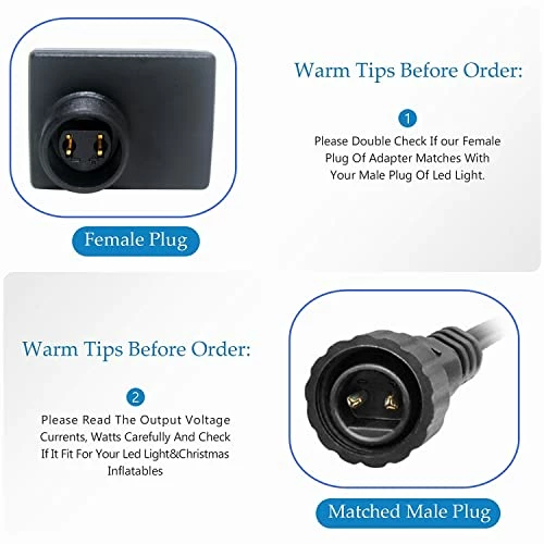 Discount ✨ 2PCS Replacement 12V 1A LED Transformer JT-DC120V1000-F Class 2 Power Supply Adapter Ip44 LED Light Controller Low Voltage Transformer For 🎁 Christmas String Light Inflatable Decorations (12V12W 2PCS) 🌟 4 Discount ✨ 2PCS Replacement 12V 1A LED Transformer JT-DC120V1000-F Class 2 Power Supply Adapter Ip44 LED Light Controller Low Voltage Transformer For 🎁 Christmas String Light Inflatable Decorations (12V12W 2PCS) 🌟 - Image 2