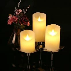 Buy π Antizer Flameless Candles 4" 5" 6" Set Of 3 Ivory Dripless Real Wax Pillars Include Realistic Dancing LED Flames And 10-Key Remote Control With 24-Hour Timer Function 400+ Hours By 2 AA Batteries Burgundy βοΈ 14 Buy π Antizer Flameless Candles 4" 5" 6" Set Of 3 Ivory Dripless Real Wax Pillars Include Realistic Dancing LED Flames And 10-Key Remote Control With 24-Hour Timer Function 400+ Hours By 2 AA Batteries Burgundy βοΈ -Lighting & Ceiling Fans Shop 41ylRod3wfL