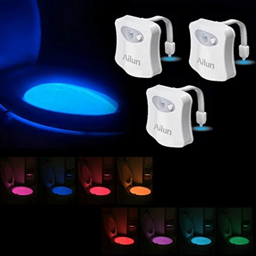 Cheapest β¨ Toilet Night Light 3Pack Motion Activated LED Light 8 Colors Changing Toilet Bowl Illuminate Nightlight For Bathroom Battery Not Included Perfect Decorating Combination With Faucet Light π€© 3 Cheapest β¨ Toilet Night Light 3Pack Motion Activated LED Light 8 Colors Changing Toilet Bowl Illuminate Nightlight For Bathroom Battery Not Included Perfect Decorating Combination With Faucet Light π€©