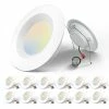 Hot Sale 🎉 5/6 Inch 3CCT LED Recessed Lighting 12 Pack, Dimmable, IC & Damp Rated, 12.5W=100W, 950LM Can Lights With Baffle Trim, 3000K/4000K/5000K Selectable, Retrofit Installation - ETL & FCC Certified 2700k/3000k/4000k/5000k/6000k-5cct 🌟 2 Hot Sale 🎉 5/6 Inch 3CCT LED Recessed Lighting 12 Pack, Dimmable, IC & Damp Rated, 12.5W=100W, 950LM Can Lights With Baffle Trim, 3000K/4000K/5000K Selectable, Retrofit Installation - ETL & FCC Certified 2700k/3000k/4000k/5000k/6000k-5cct 🌟 -Lighting & Ceiling Fans Shop 41zSK69X7cL