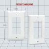 Promo 🎉 Decorator Light Switch Or Receptacle Outlet Wall Plate, Gloss Finish, Size 1-Gang 4.50" X 2.76", Unbreakable Polycarbonate Thermoplastic, UL Listed, 8831-W, White 🔔 2 Promo 🎉 Decorator Light Switch Or Receptacle Outlet Wall Plate, Gloss Finish, Size 1-Gang 4.50" X 2.76", Unbreakable Polycarbonate Thermoplastic, UL Listed, 8831-W, White 🔔 -Lighting & Ceiling Fans Shop 41zbRlb0FsS