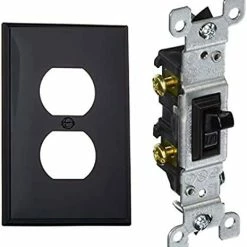 Best reviews of ⌛ Leviton PJ8-E 1-Gang, 1-Duplex, Midway Nylon Wallplate, Midway Size, Black, 1 Pack 😍 -Lighting & Ceiling Fans Shop 41zhxY0aDcL. AC